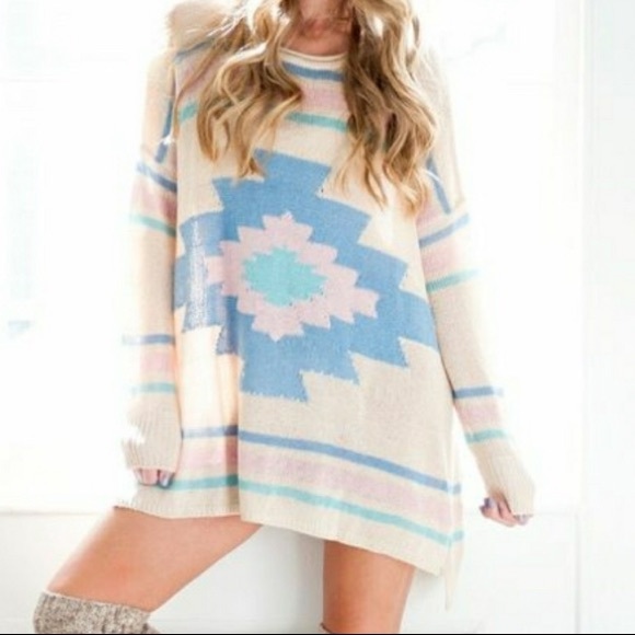 Show Me Your MuMu Sweaters - Show Me Your MuMu Aztec Bonfire Sweater XS